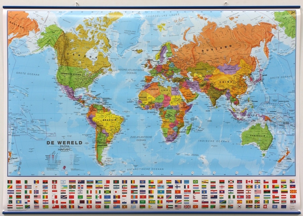 van mening zijn dauw Federaal Wereldkaart 64ML-mvl Politiek, 101 x 72 cm | Maps International |  9781910378151 | Reisboekwinkel De Zwerver