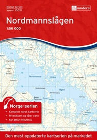 Wandelkaart - Topografische kaart 10031 Norge Serien Nordmannslågen | Nordeca