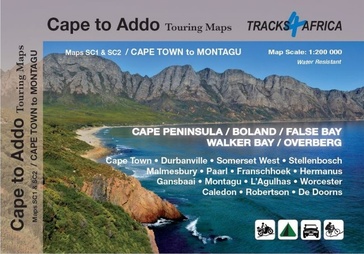 Wegenkaart - landkaart SC1&SC2 Cape Town to Montagu | Tracks4Africa