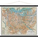 Stadskaart Vintage maps Amsterdam vintage | 104 x 87 cm | Blue Shaker