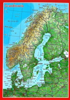 Scandinavia met reliëf