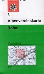 Wandelkaart 6 Alpenvereinskarte Rofan | Alpenverein