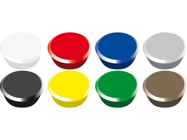 Rusteloos Willen Verkoper Magneet voor magneetbord 13mm diverse kleuren | Alco | 4007735681869 |  Reisboekwinkel De Zwerver