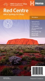 Wegenkaart - landkaart Iconic Map The Red Centre - Alice Spring to Uluru - Australië | Hema Maps