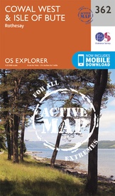 Wandelkaart - Topografische kaart 362 OS Explorer Map | Active Cowal West / Isle of Bute | Ordnance Survey