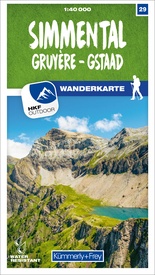 Wandelkaart 29 Simmental / Gruyère / Gstaad | Kümmerly & Frey