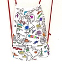 Tas Rugzak Wereld - World Map Backpack | Eat Sleep Doodle