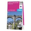 Wandelkaart - Topografische kaart 104 Landranger Leeds & Bradford, Harrogate & Ilkley | Ordnance Survey