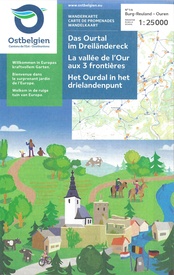 Wandelkaart 88 Ourdal en het drielandenpunt met wandelknooppunten | NGI - Nationaal Geografisch Instituut