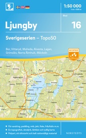 Wandelkaart - Topografische kaart 16 Sverigeserien Ljungby | Norstedts