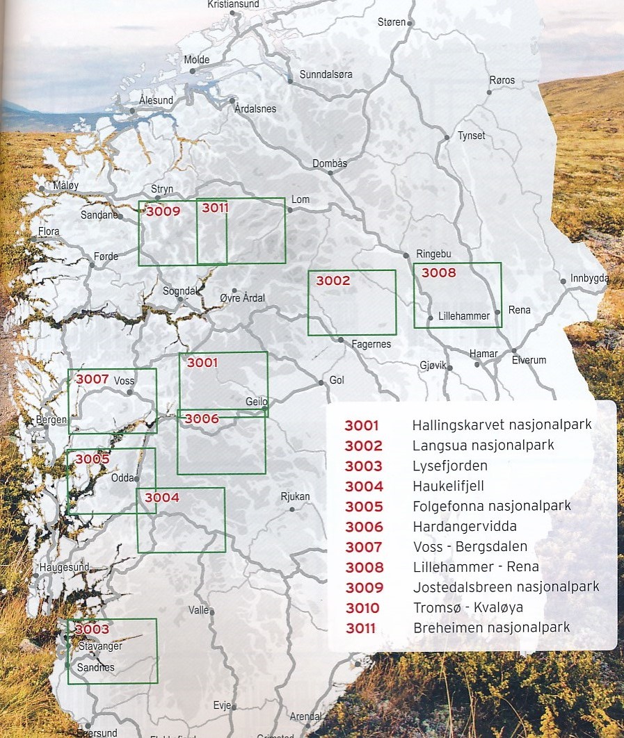 Wandelkaarten Noorwegen Reisboekwinkel De Zwerver