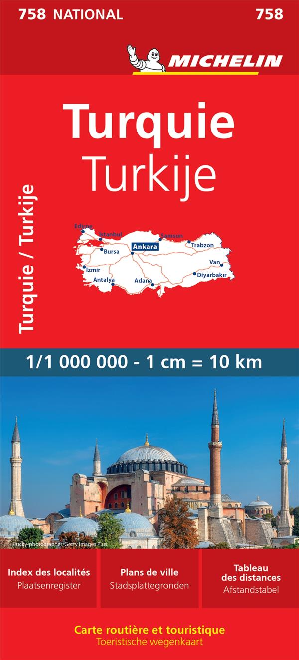Online bestellen: Wegenkaart - landkaart 758 Turkije | Michelin
