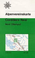 Wandelkaart 0/8 Cordillera Real, Nord (Illampu) ( Bolivia ) | Alpenvereinskarte | 