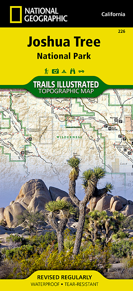 Online bestellen: Wandelkaart - Topografische kaart 226 Joshua Tree National Park | National Geographic