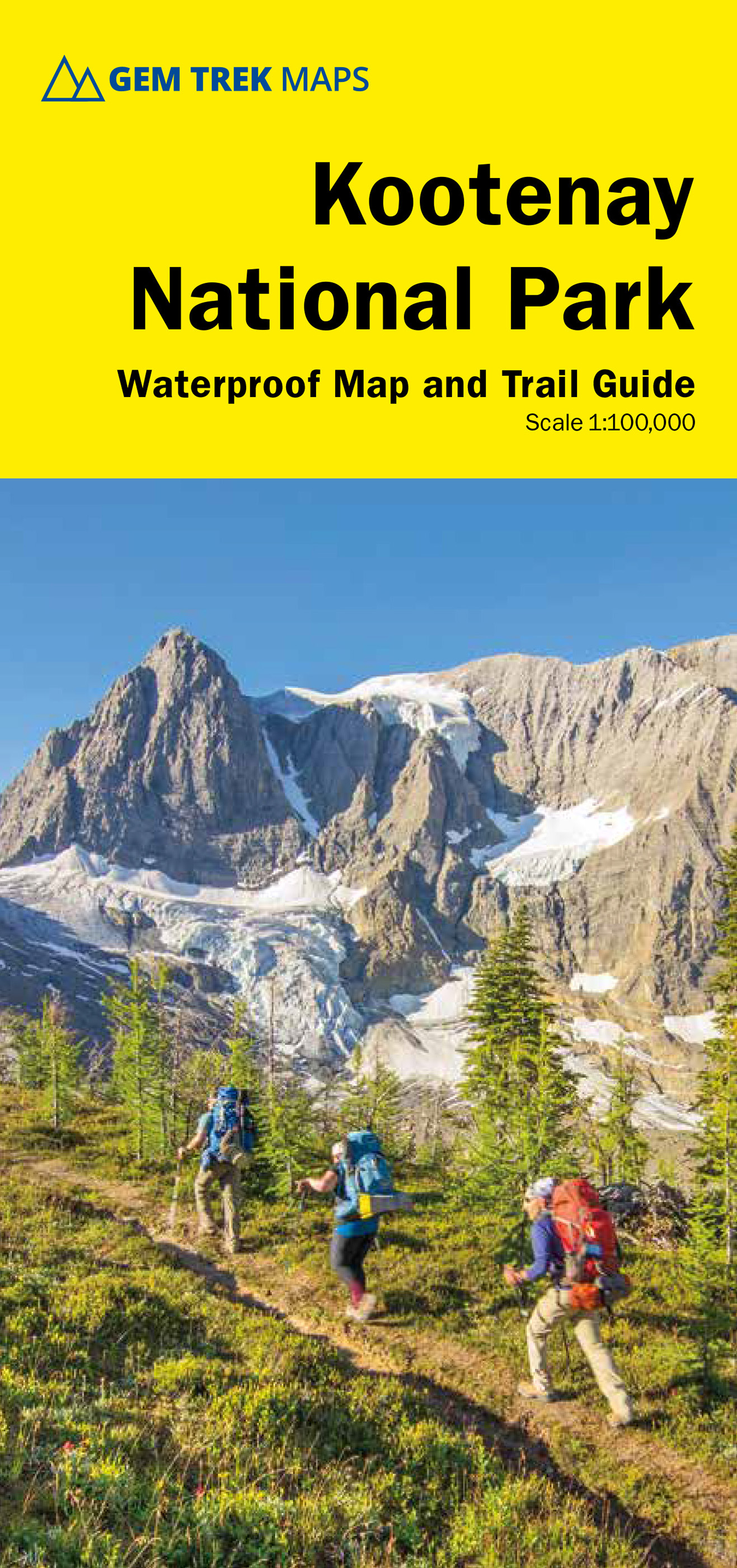 Online bestellen: Wandelkaart 10 Kootenay National Park | Gem Trek Maps