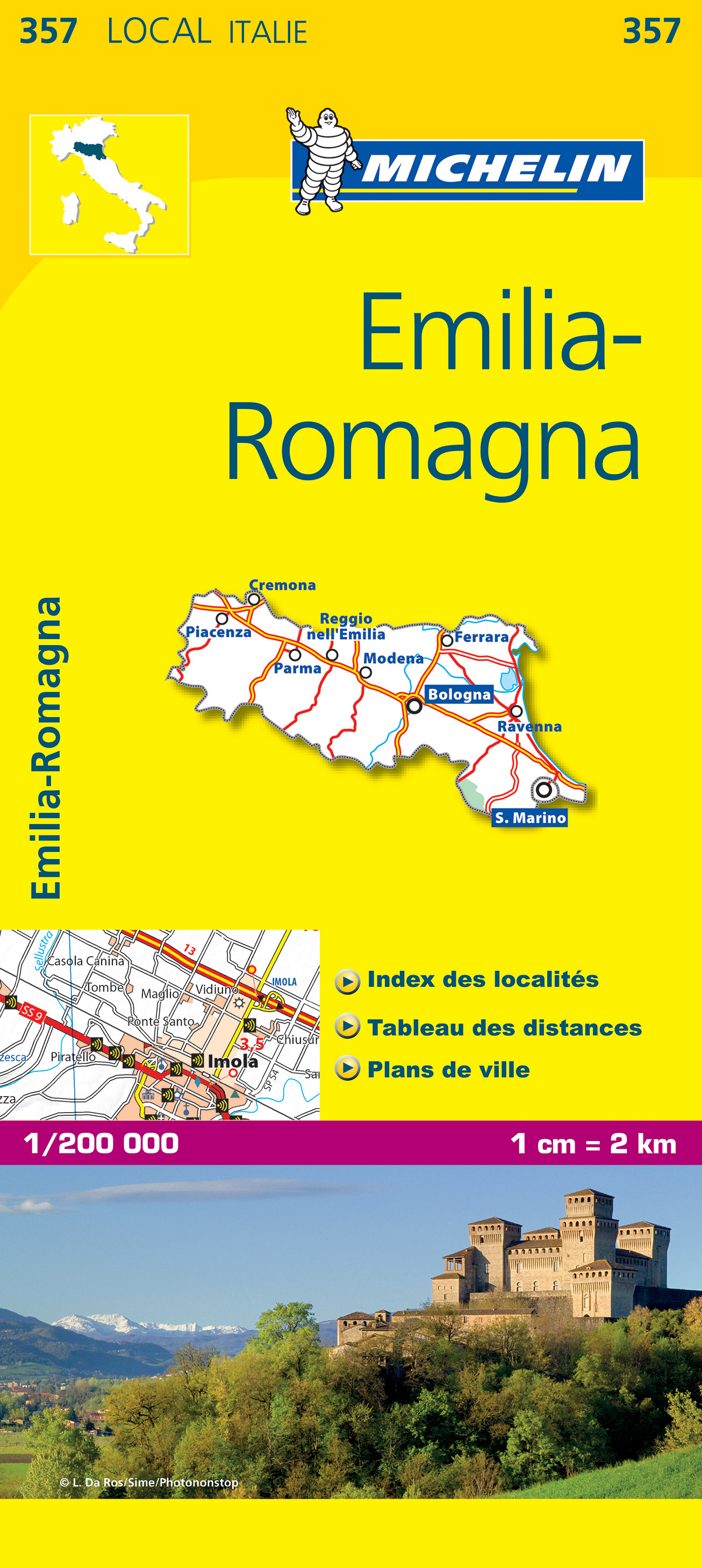 Online bestellen: Wegenkaart - landkaart 357 Emilia Romagna | Michelin