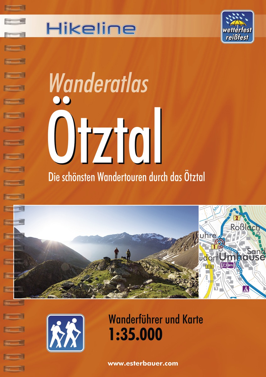 Online bestellen: Wandelgids Hikeline Ötztal | Esterbauer