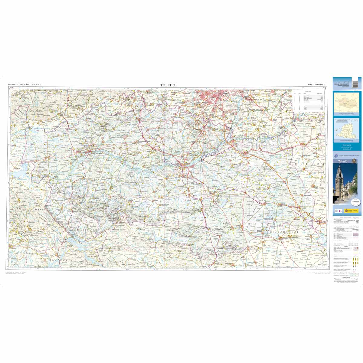 Online bestellen: Wegenkaart - landkaart Mapa Provincial Toledo | CNIG - Instituto Geográfico Nacional