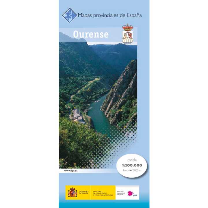 Online bestellen: Wegenkaart - landkaart Mapa Provincial Ourense | CNIG - Instituto Geográfico Nacional