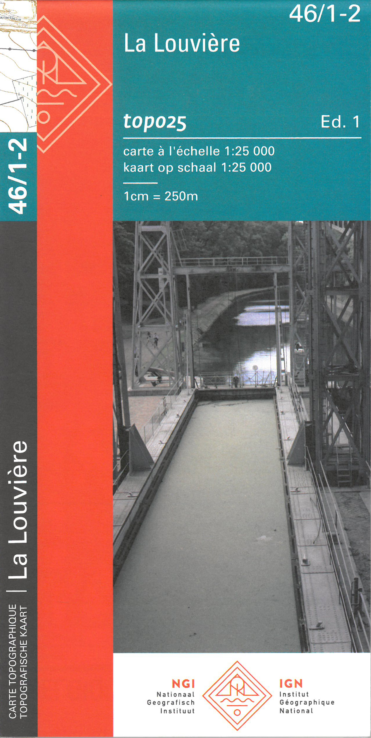 Online bestellen: Wandelkaart - Topografische kaart 46/1-2 La Louvière | NGI - Nationaal Geografisch Instituut