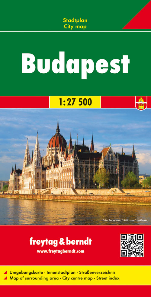 Online bestellen: Stadsplattegrond Budapest - Boedapest | Freytag & Berndt