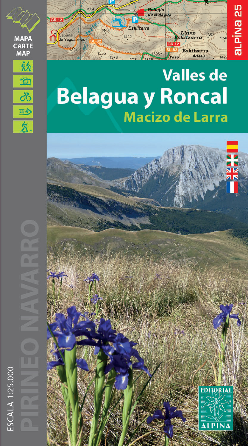 Online bestellen: Wandelkaart 02 Valles de Belagua y Roncal | Editorial Alpina