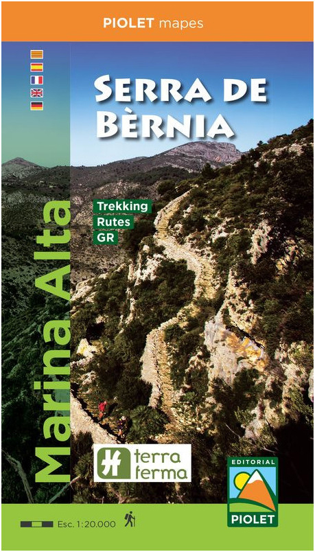 Online bestellen: Wandelkaart Marina Alta Serra de Bernia | Editorial Piolet