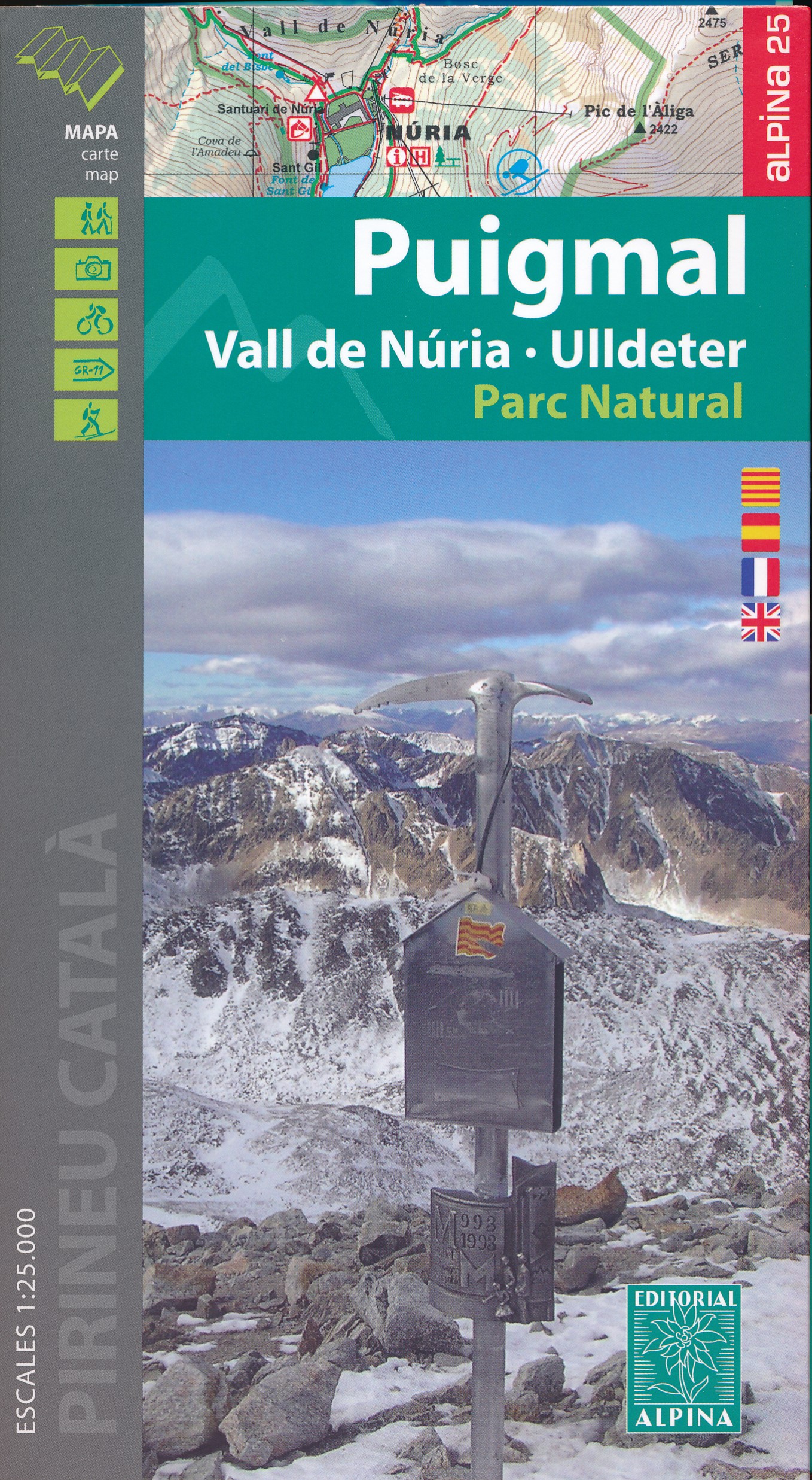 Online bestellen: Wandelkaart 41 Puigmal - Vall de Nuria - Ulldeter | Editorial Alpina