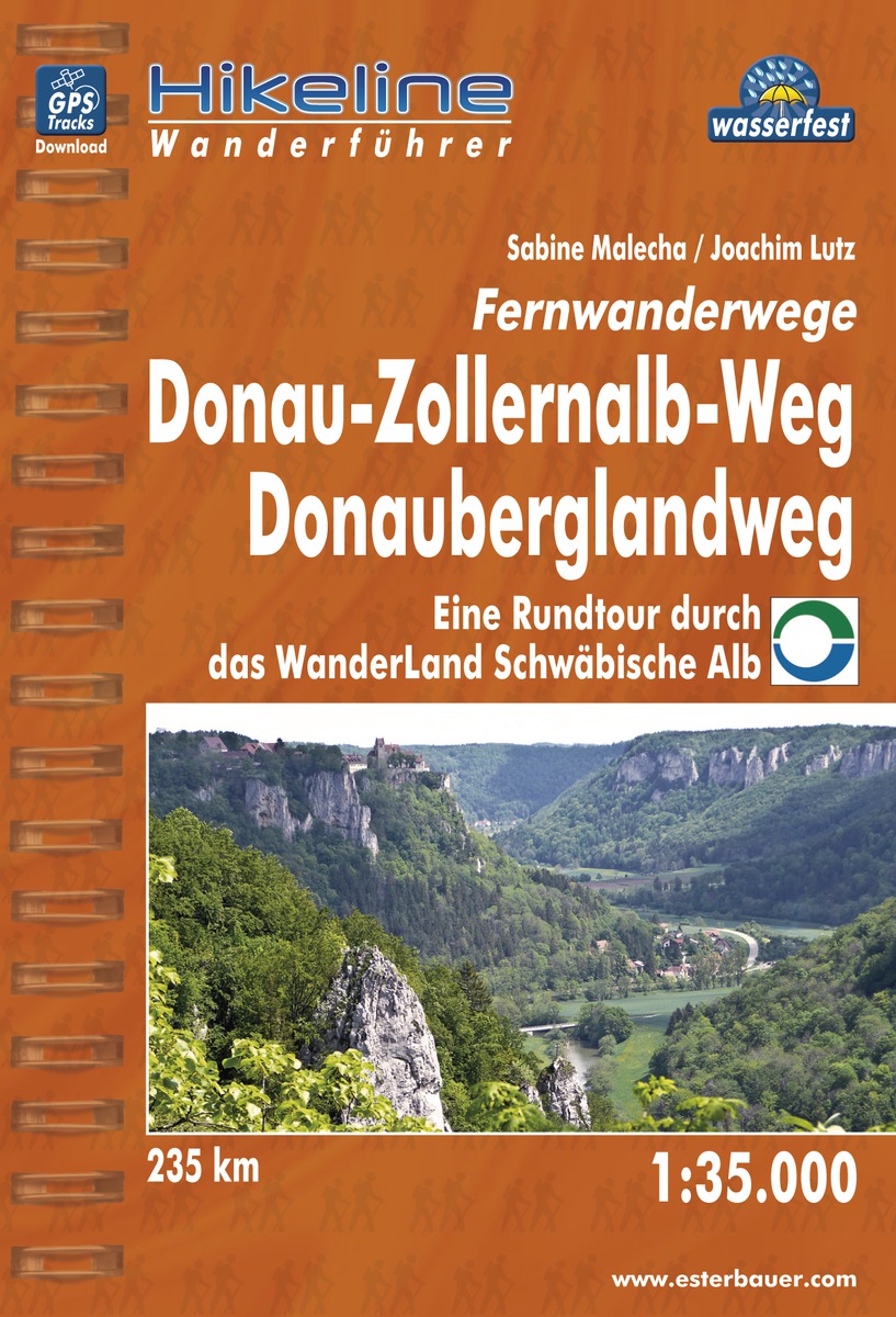 Wandelgids Hikeline Donau-Zoll…