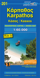 Online bestellen: Wegenkaart - landkaart 201 Karpathos - Kassos | Road Editions