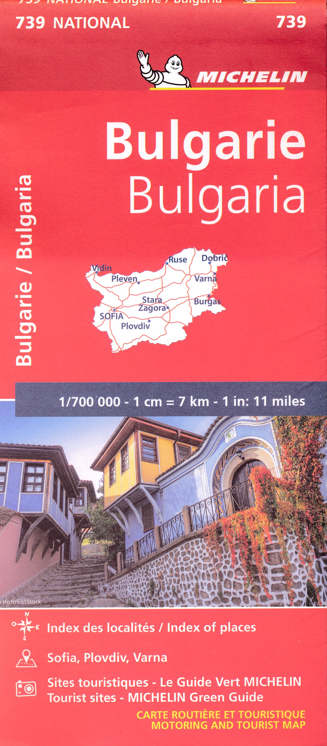 Online bestellen: Wegenkaart - landkaart 739 Bulgarije | Michelin