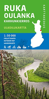 Wandelkaart Ruka OULANKA karhunkierros | Karttakeskus Ulkoilukartta | 