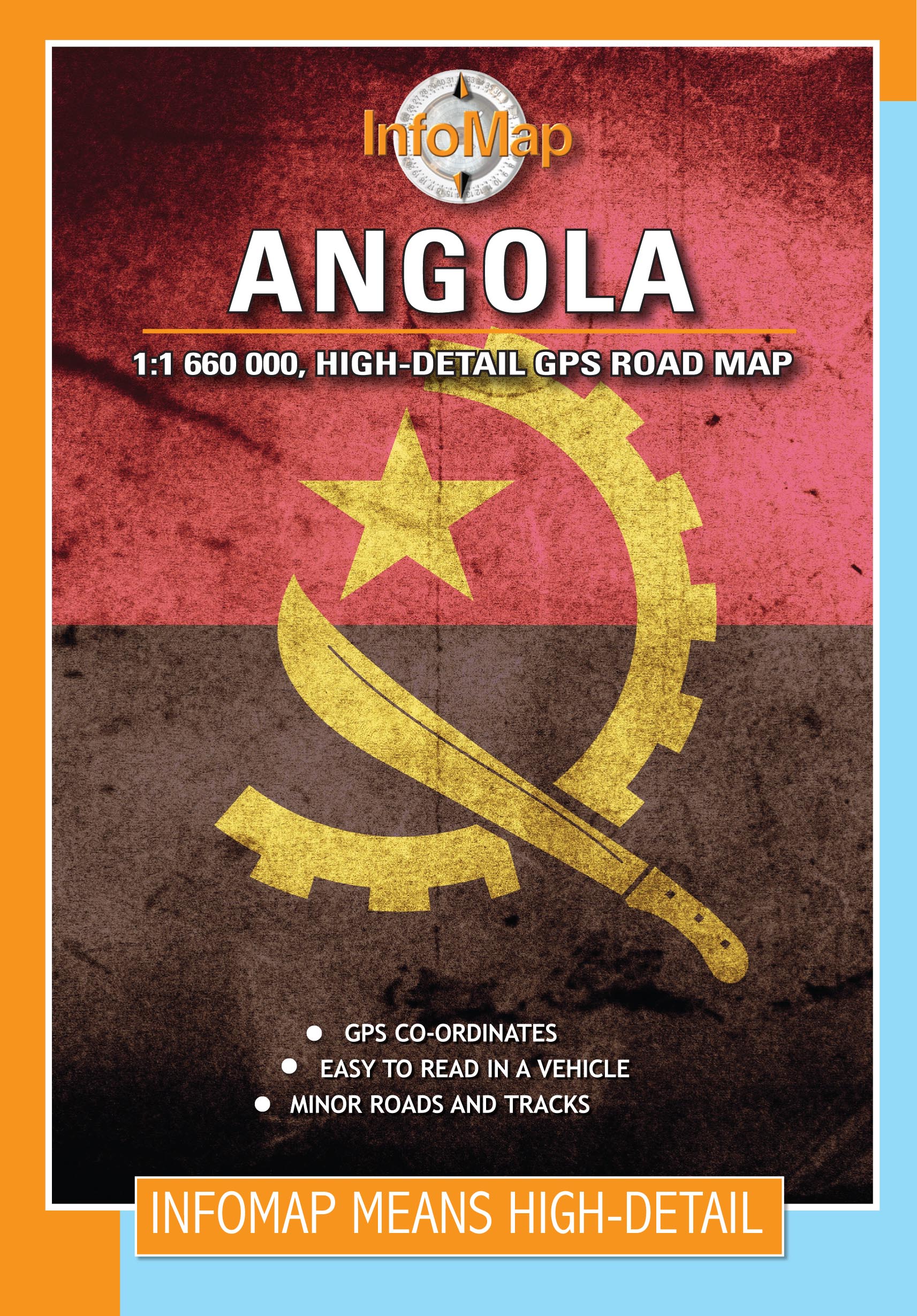 Wegenkaart - landkaart Angola…