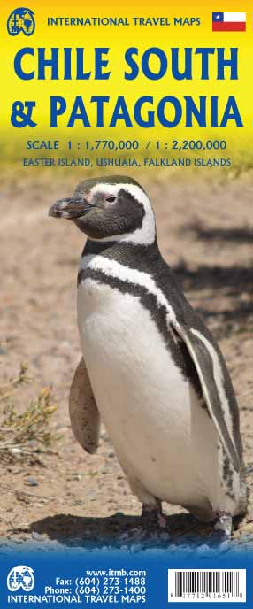 Online bestellen: Wegenkaart - landkaart Patagonië en Zuid Chili - Patagonia - Chile south | ITMB