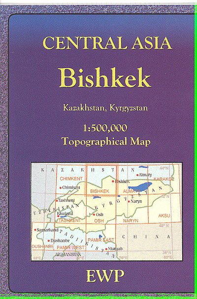 Wegenkaart - landkaart Bishkek - Kirgizië / Kyrgystan | EWP | 