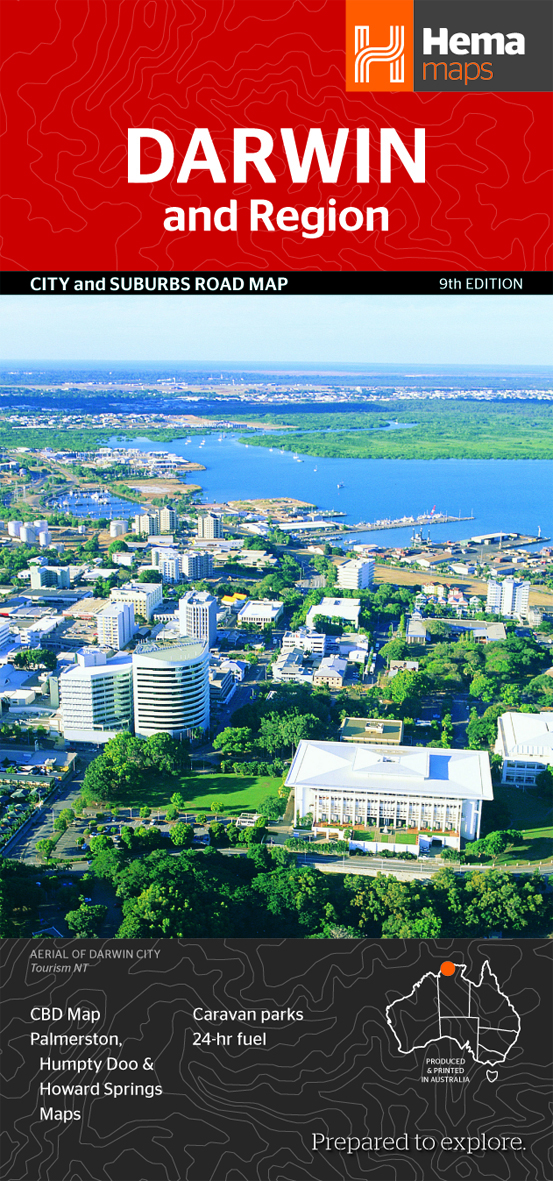 Online bestellen: Stadsplattegrond Darwin en omgeving | Hema Maps