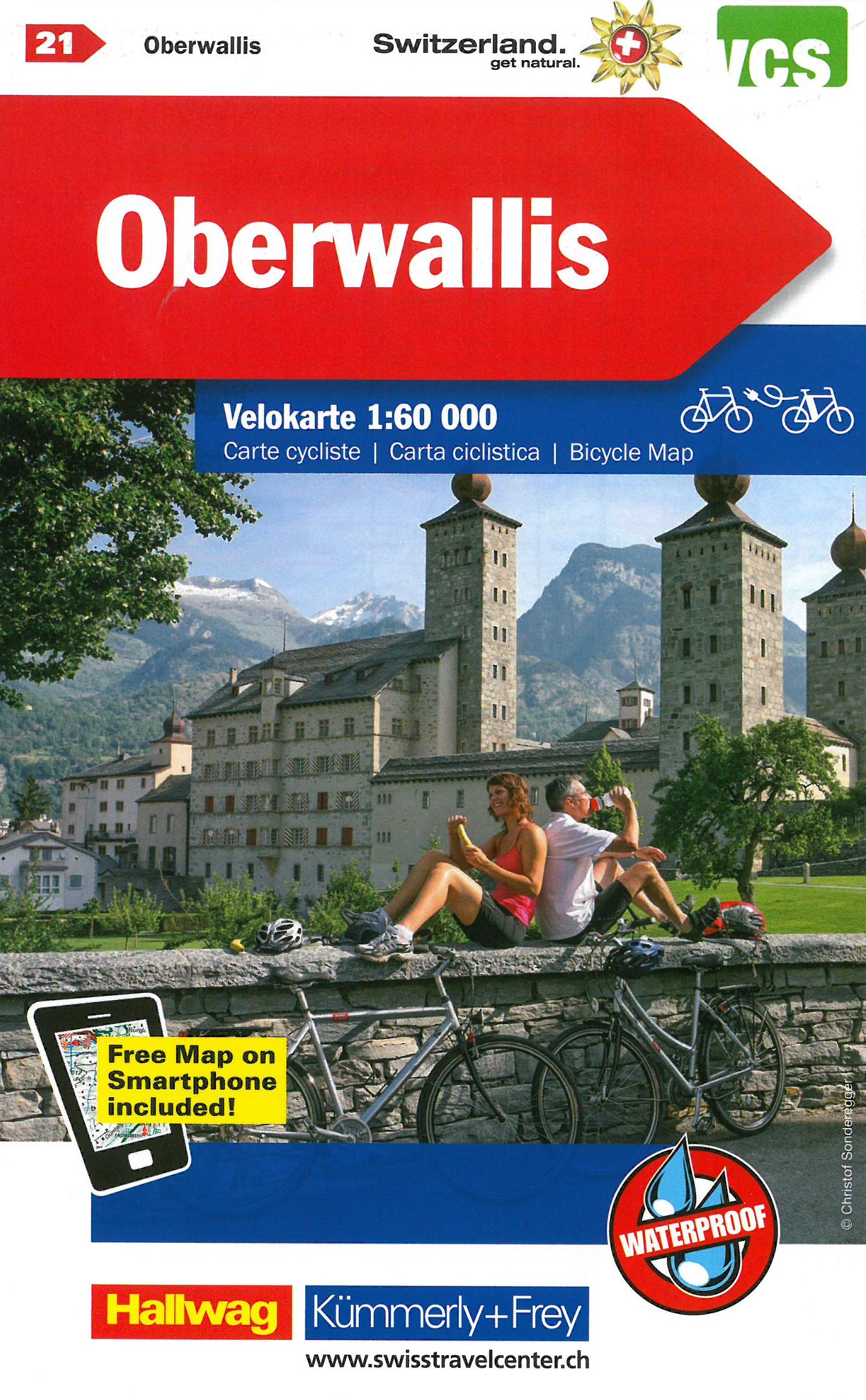 Fietskaart 21 Oberwallis | Küm…