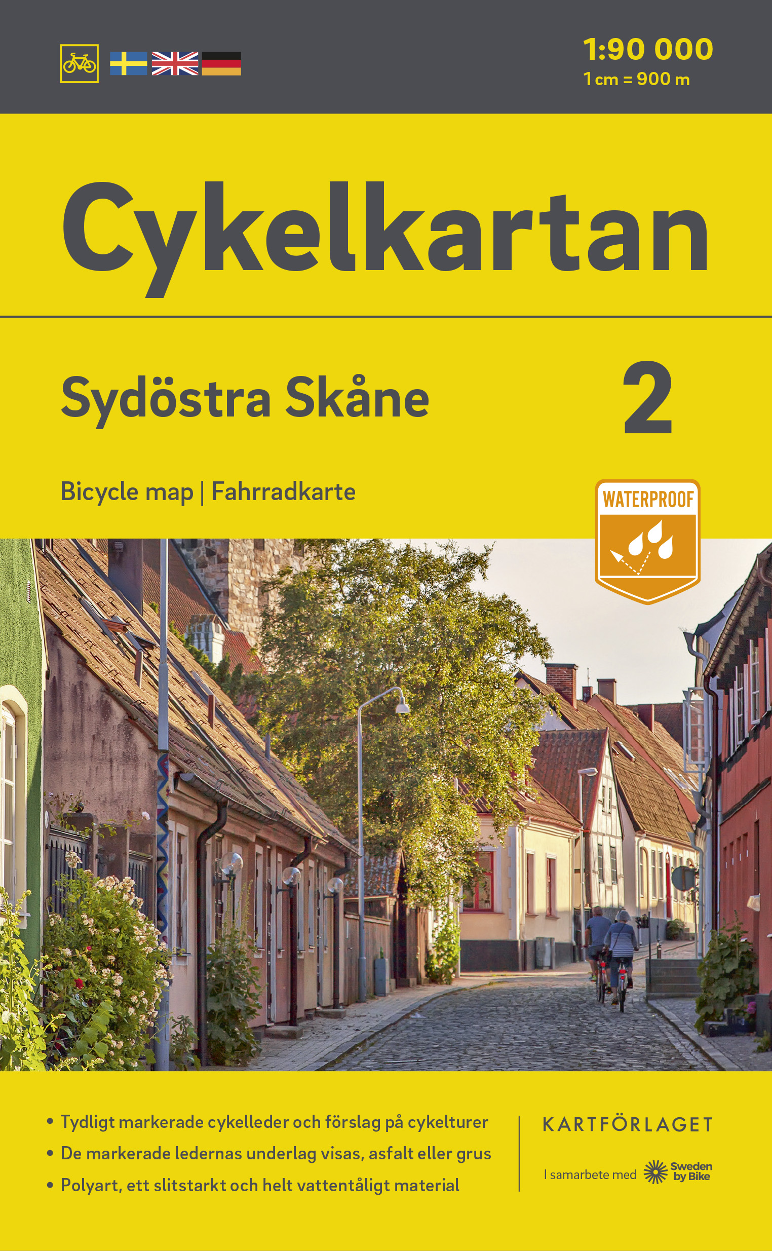 Online bestellen: Fietskaart 2 Cykelkartan Sydöstra Skåne - zuidoost Skane | Norstedts