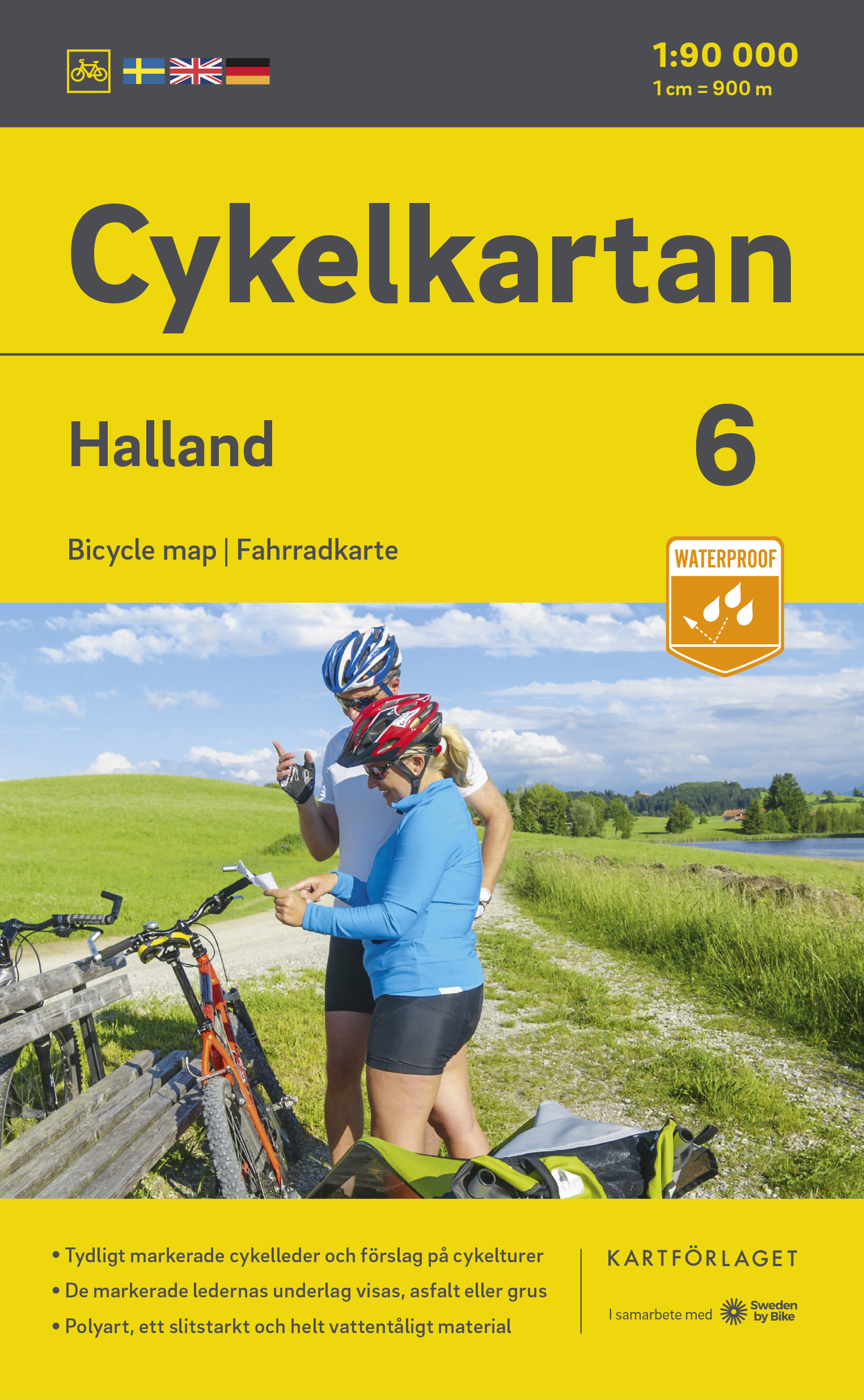 Fietskaart 6 Cykelkartan Halla…