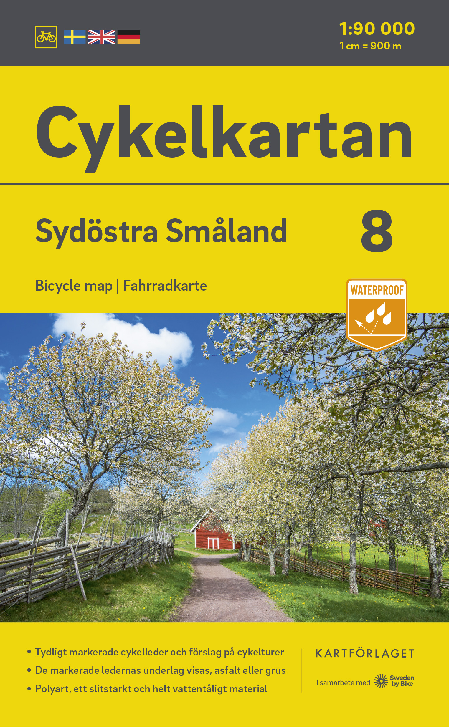 Fietskaart 8 Cykelkartan Sydös…