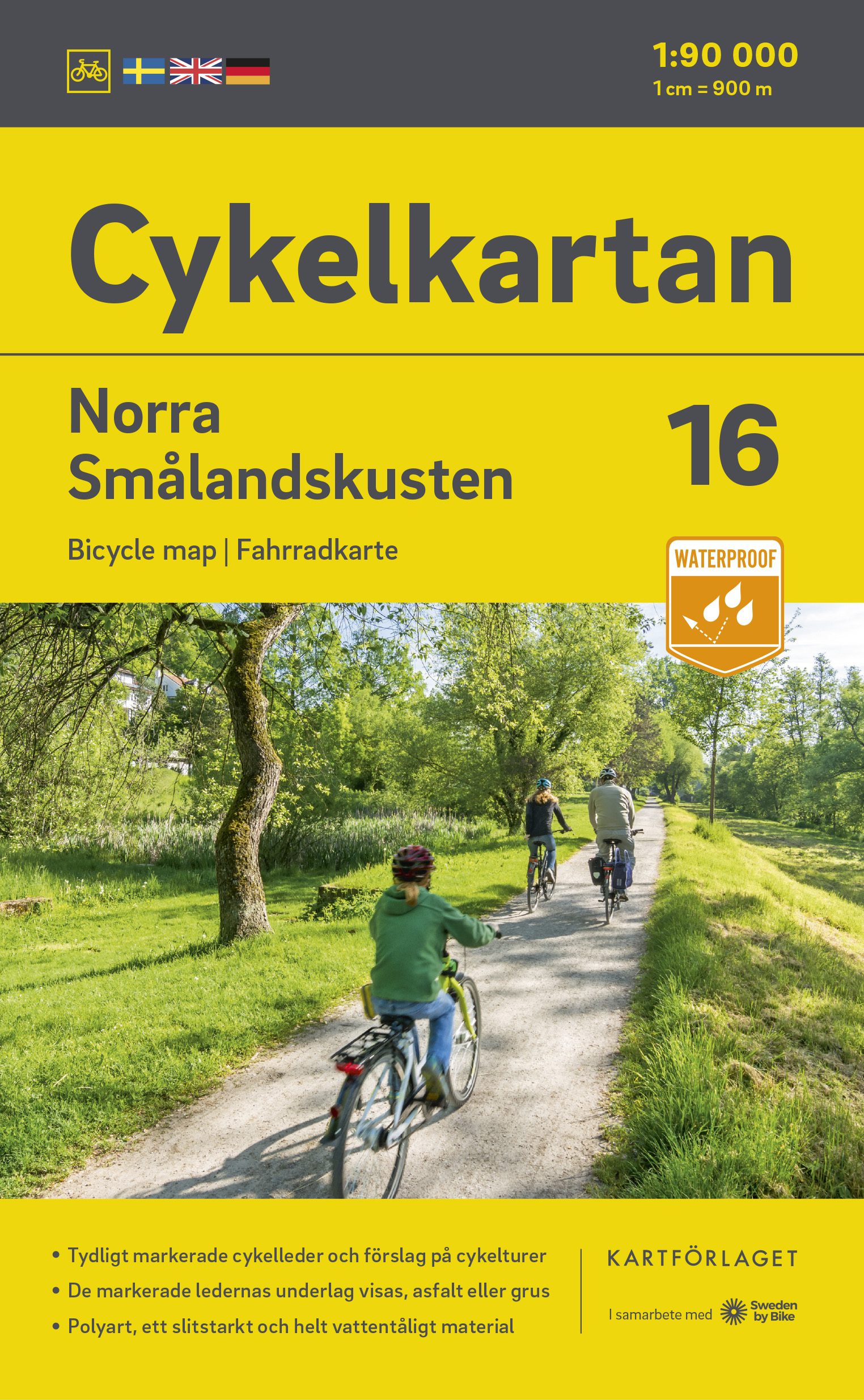 Online bestellen: Fietskaart 16 Cykelkartan Norra Smålandskusten - Smaland noord | Norstedts