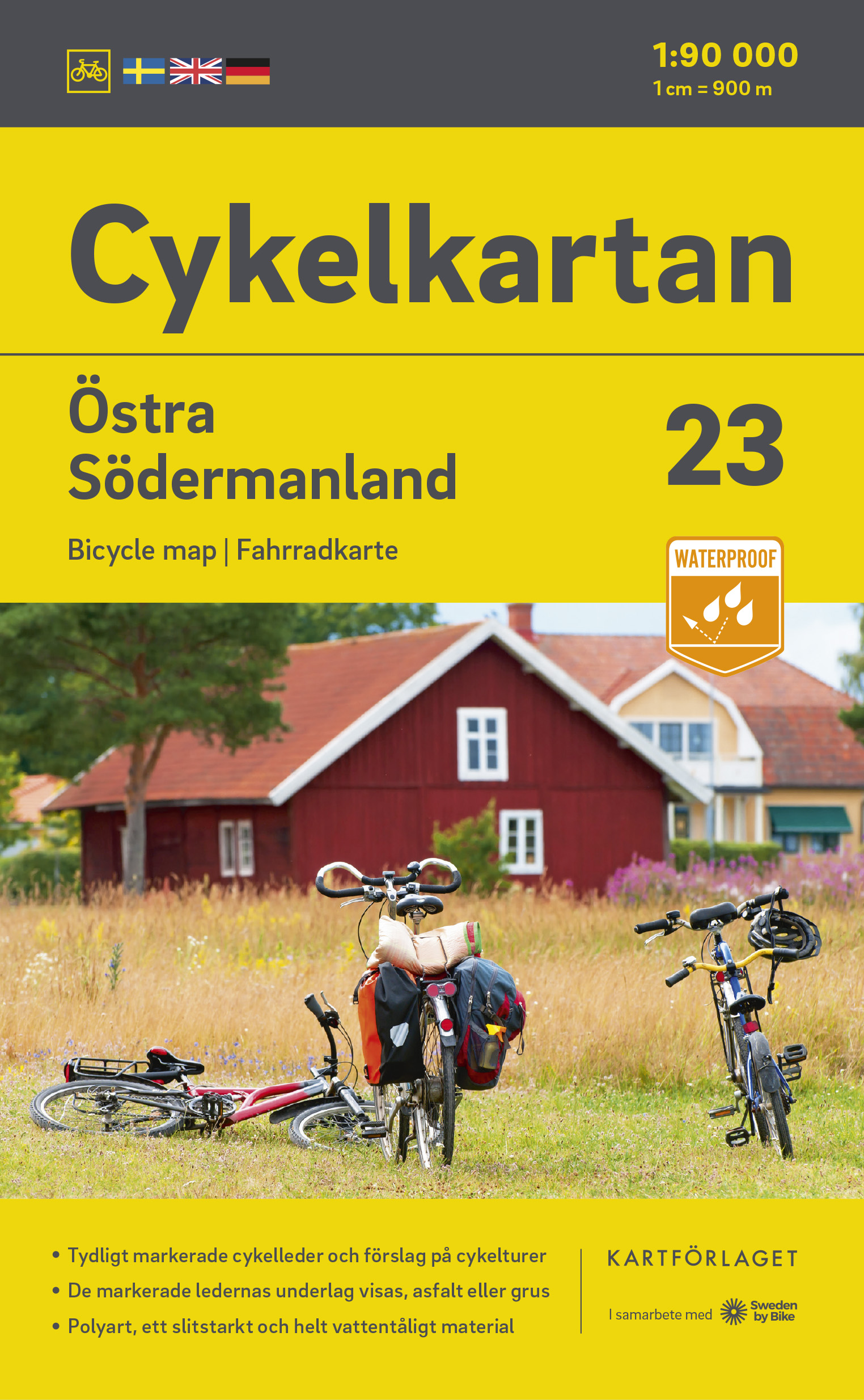 Online bestellen: Fietskaart 23 Cykelkartan Östra Södermanland - Södermanland East | Norstedts