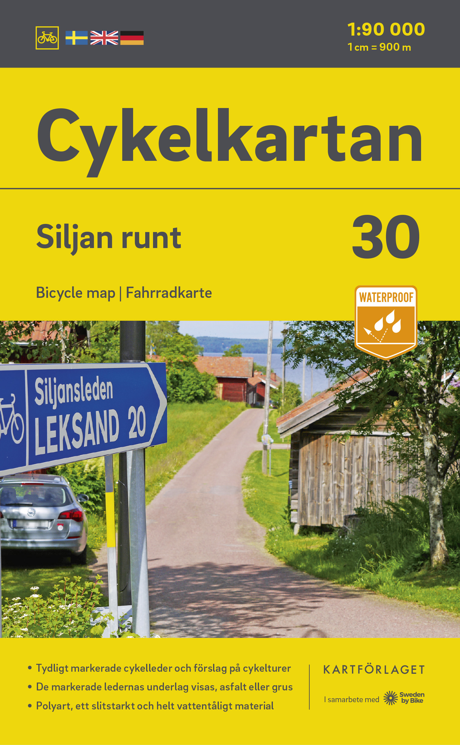 Fietskaart 30 Cykelkartan Silj…