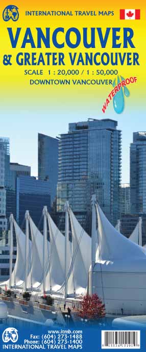 Online bestellen: Stadsplattegrond Vancouver & Greater Vancouver | ITMB