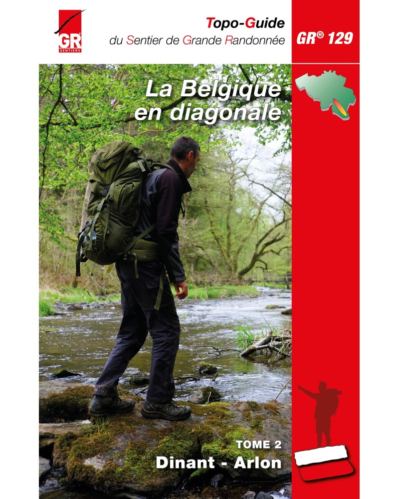 Online bestellen: Wandelgids 129 GR 129 sud La Belgique en diagonale 2 Dinant - Arlon | Grote Routepaden