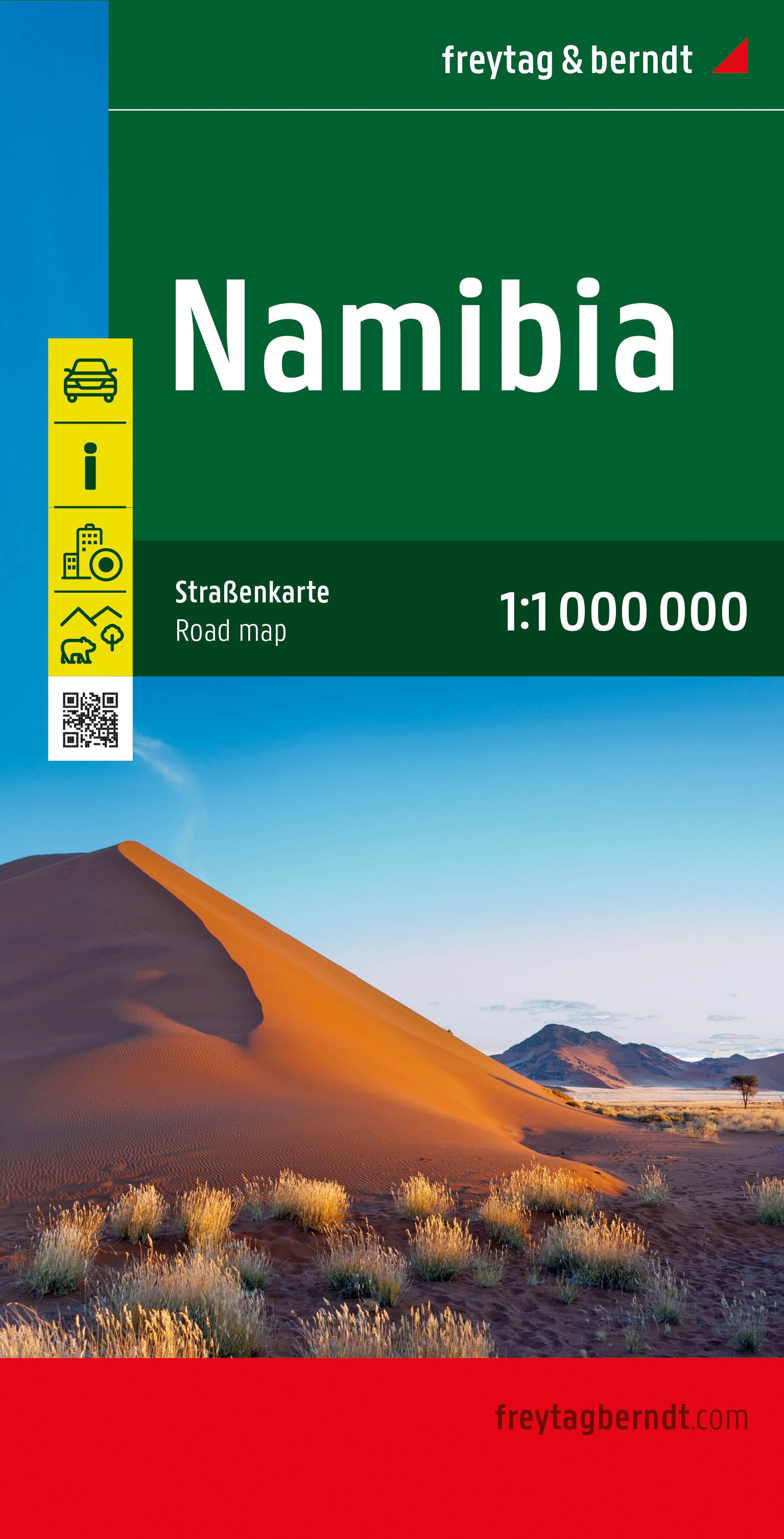 Online bestellen: Wegenkaart - landkaart Namibië - Namibia | Freytag & Berndt