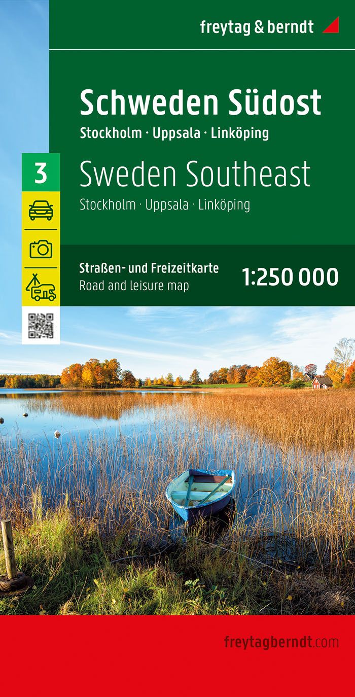 Online bestellen: Wegenkaart - landkaart 3 Schweden Südost - Zweden zuidoost | Freytag & Berndt