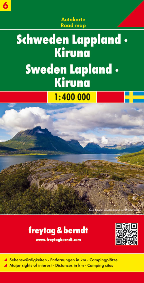 Online bestellen: Wegenkaart - landkaart 6 Schweden Lapland - Kiruna ( Zweden noord ) | Freytag & Berndt