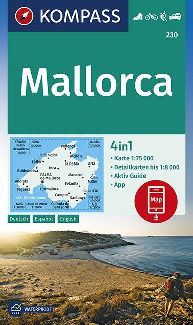 Online bestellen: Wandelkaart 230 Mallorca | Kompass