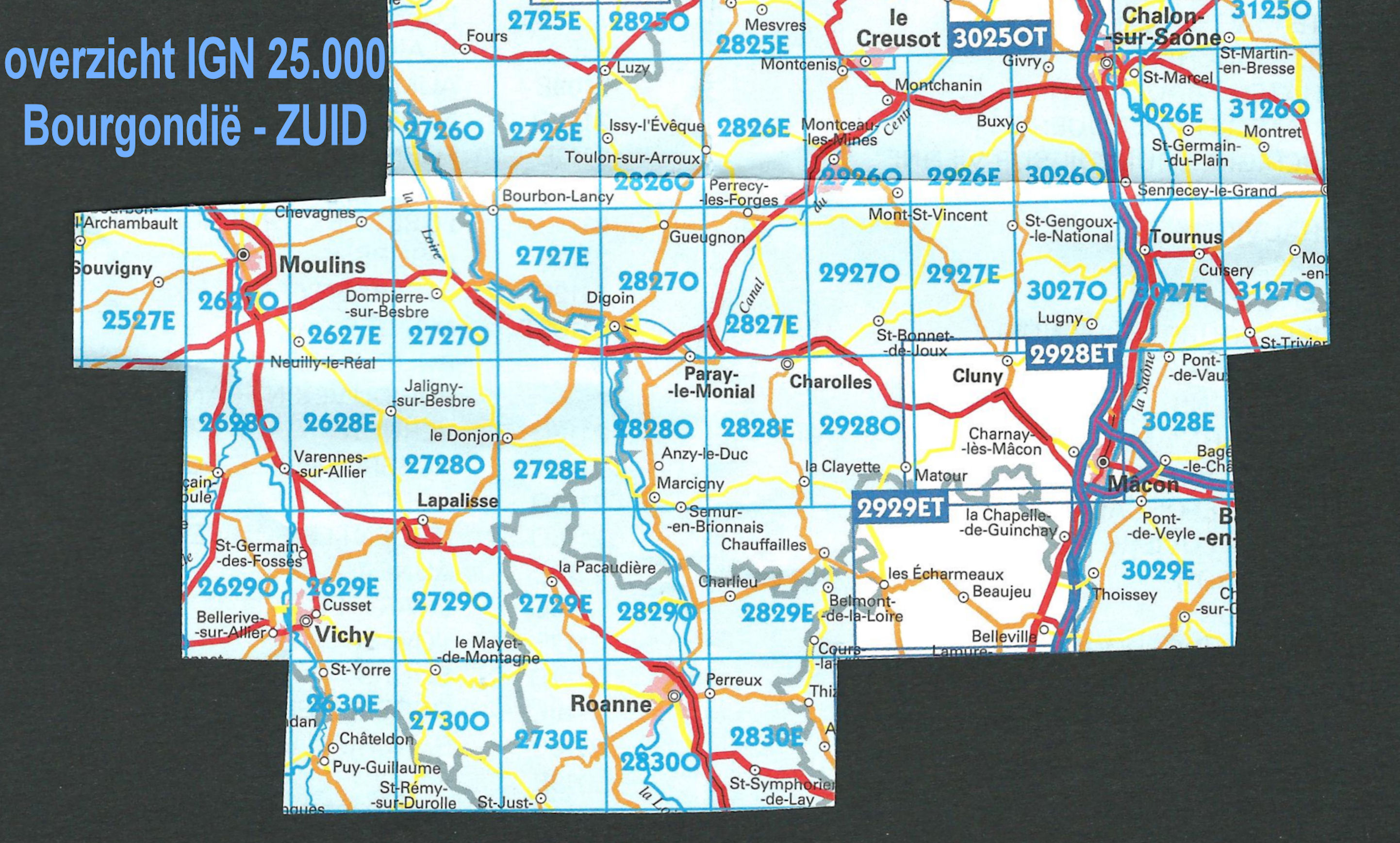 Wandelkaart Topografische Kaart 2828o Marcigny Ign Institut Geographique National 3282112828148 Reisboekwinkel De Zwerver